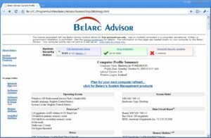 Belarc Advisor