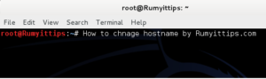How to Change Hostname in KaliLinux