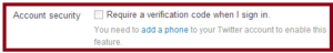 How to enable Two Step authentication in Twitter Account