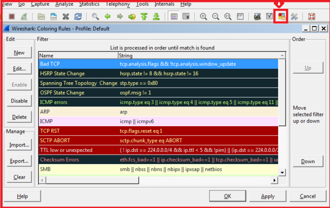 wireshark search for string in packets